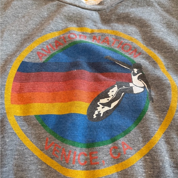 Aviator Nation Relaxed Crew - Heather Grey - Picture 5 of 6